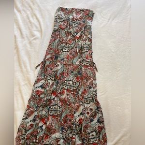 BeBop Hippie Strapless Maxi Dress